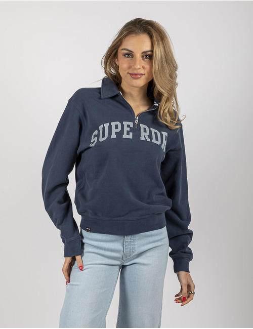 Superdry lange mouw sweater marine