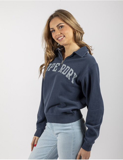 Superdry lange mouw sweater marine