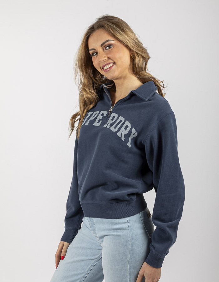 Superdry lange mouw sweater marine