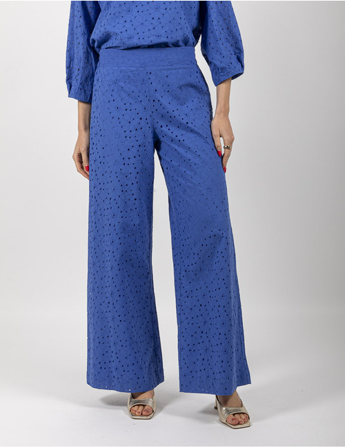Lalotti broek met elatische band blauw
