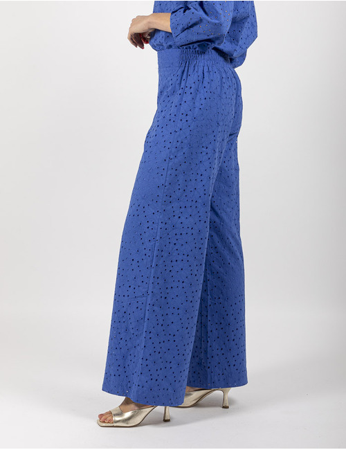 Lalotti broek met elatische band blauw