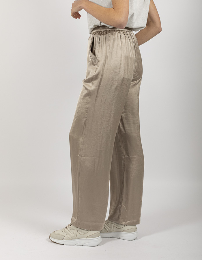 Nukus broek met elatische band goud