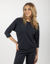 Raffaello Rossi t-shirt lange mouw blauw
