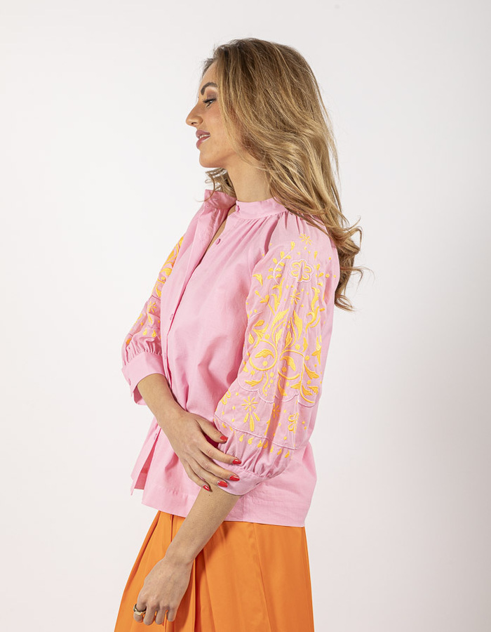 Senso lange mouw bloes roze