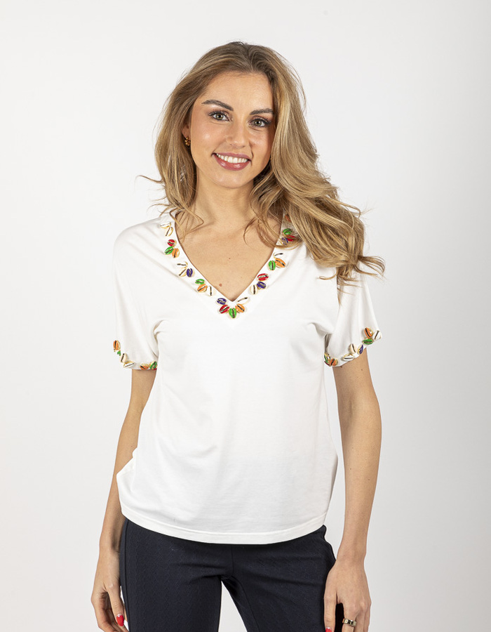 Leo & Ugo t-shirt wit