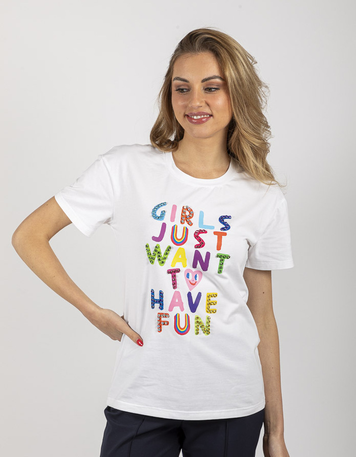Leo & Ugo t-shirt wit