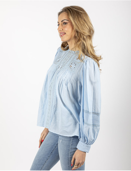 Vanessa Bruno lange mouw bloes blauw