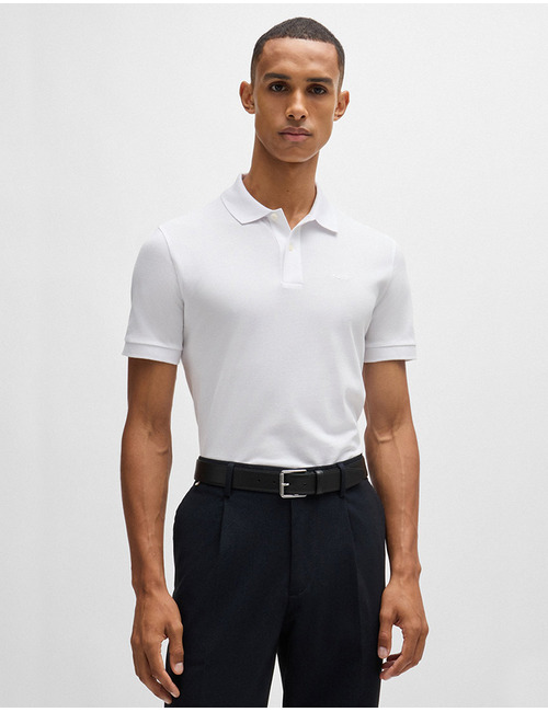 Pallas Regular-Fit Polo van Katoen met Logostiksel  