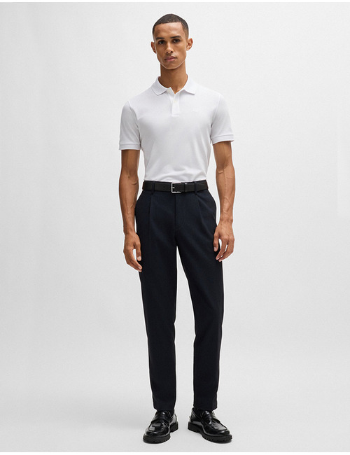 Pallas Regular-Fit Polo van Katoen met Logostiksel  