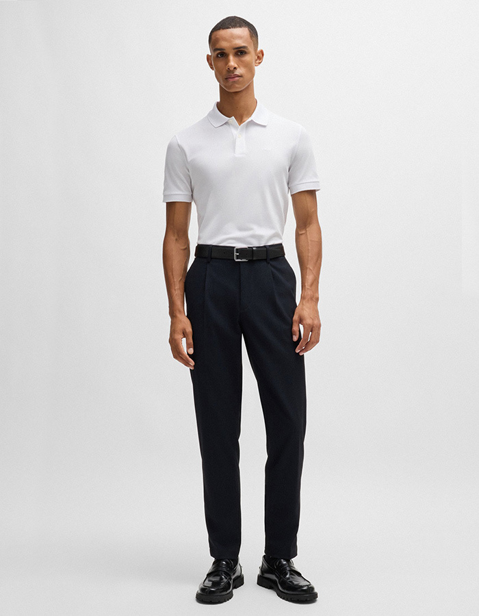 Pallas Regular-Fit Polo van Katoen met Logostiksel  