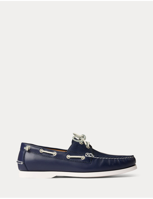 Merton Leather Boat Shoe - Newport Navy  