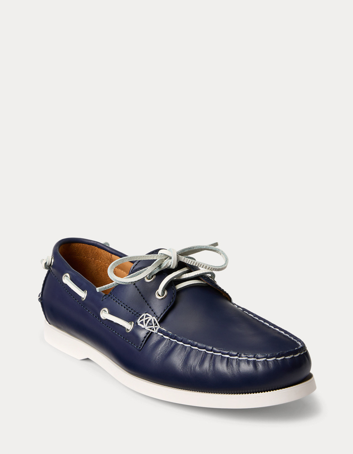 Merton Leather Boat Shoe - Newport Navy  