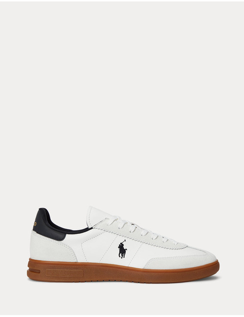 Bedford Leather-Suede Sneaker - White/Black  