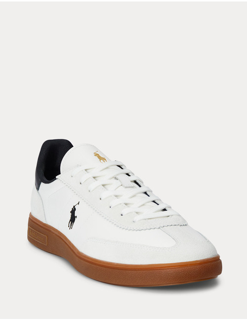Bedford Leather-Suede Sneaker - White/Black  