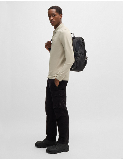 Slim-Fit Polo van Stretchkatoen met Logopatch  