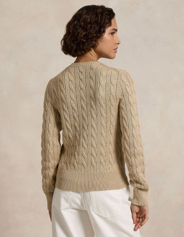 Ralph Lauren Dames lange mouw gilet beige