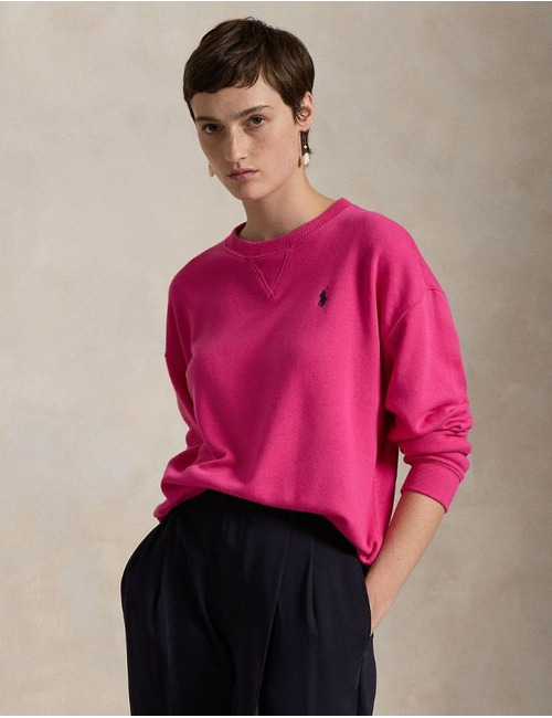 Ralph Lauren Dames lange mouw sweater fuschia
