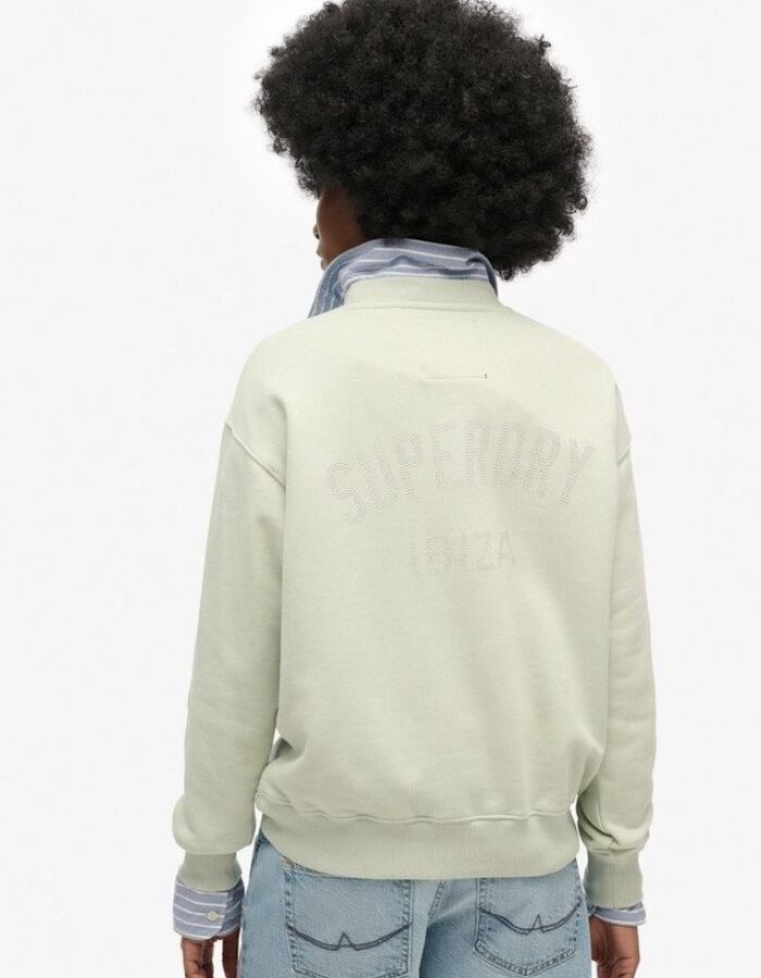 Superdry lange mouw sweater groen