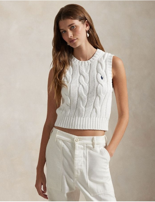 Ralph Lauren Dames pull wit