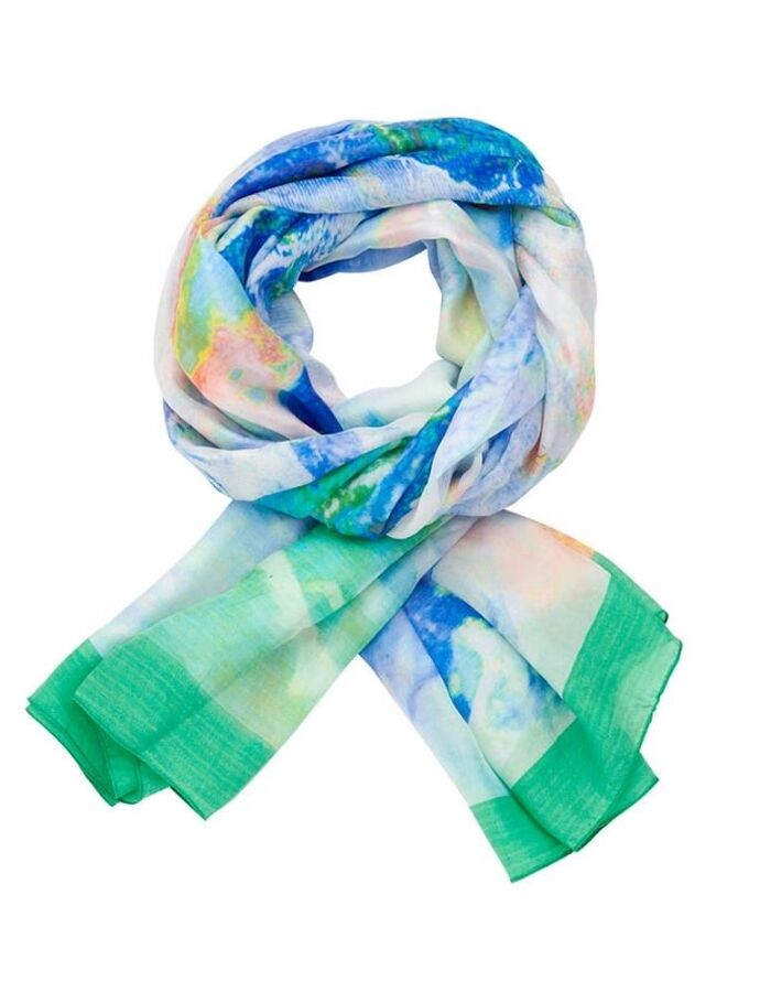 Les Cordes sjaal blauw