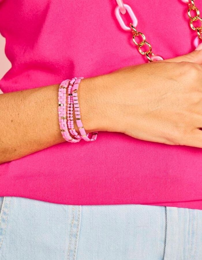 Les Cordes juwelen fuschia