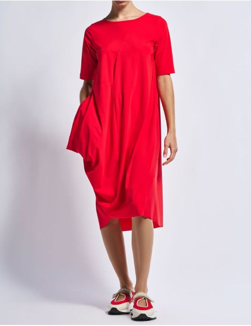 High kort kleed rood