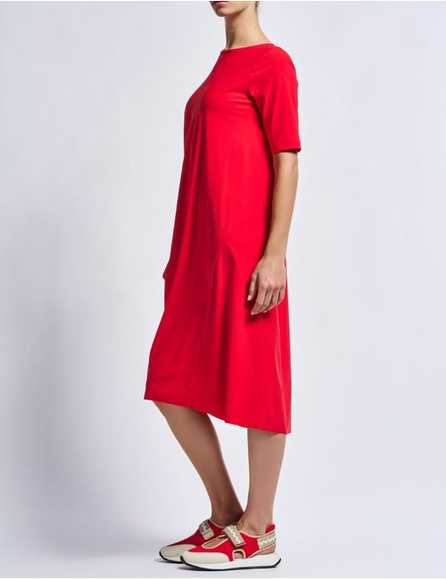 High kort kleed rood