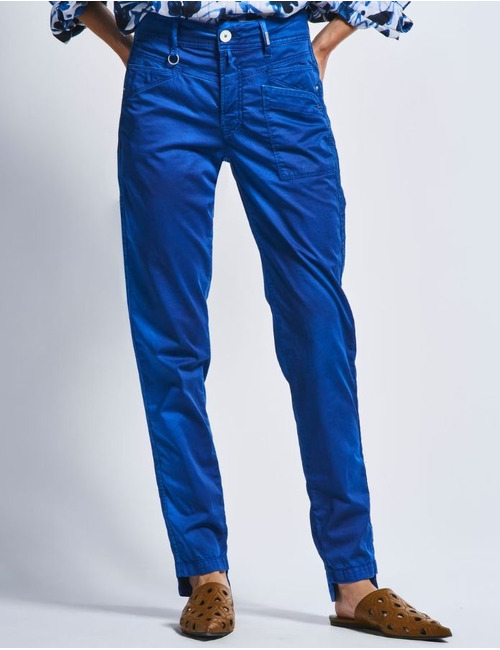 High broek sportief kobaltblauw