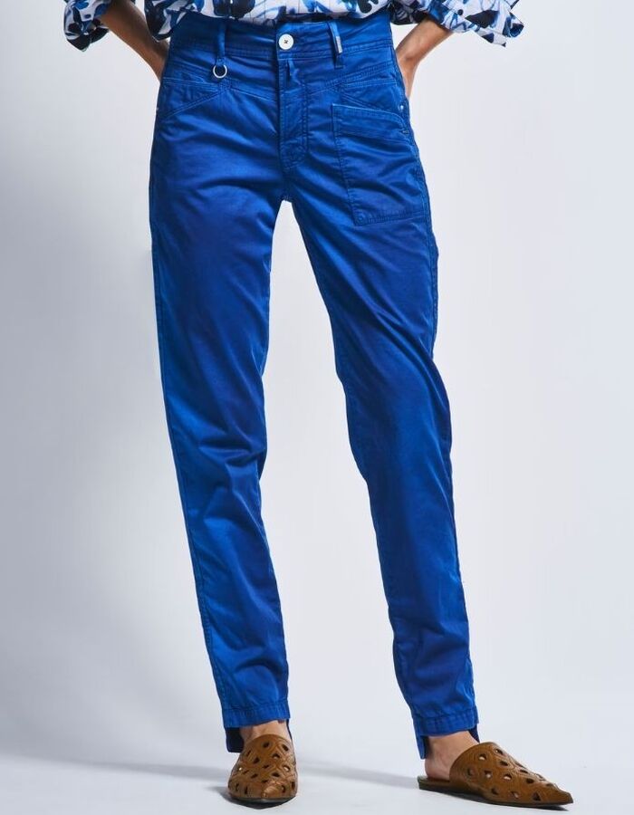 High broek sportief kobaltblauw