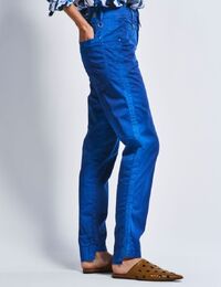 High broek sportief kobaltblauw