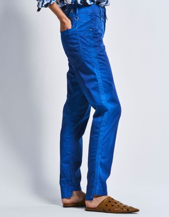 High broek sportief kobaltblauw