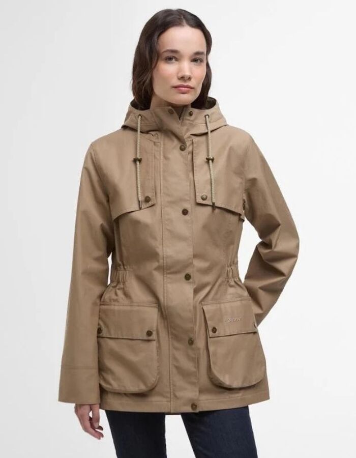 Barbour regenjassen taupe