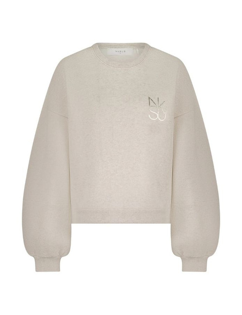 Nukus lange mouw sweater beige