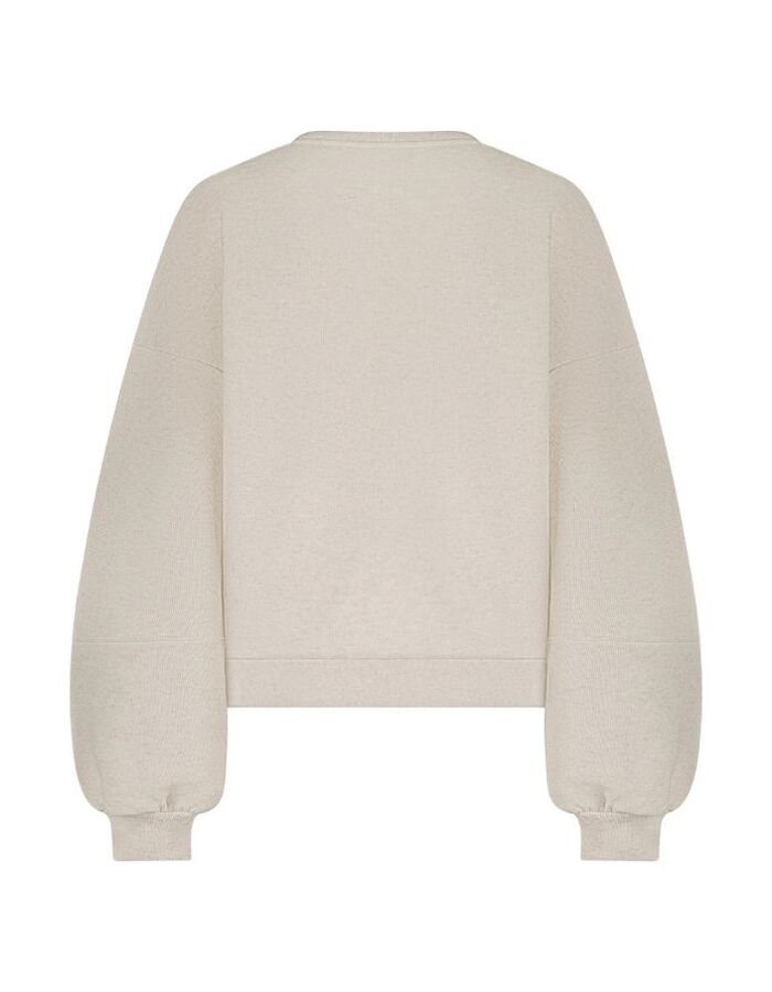 Nukus lange mouw sweater beige