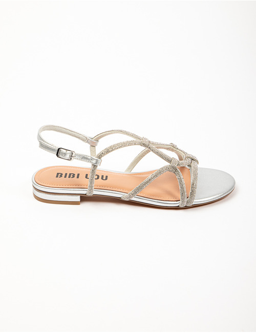 Bibi Lou platte sandalen zilver