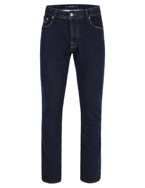 Donkerblauwe slim fit stretch jeans – ATN01S