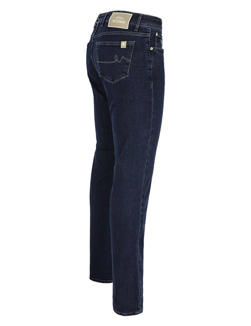 Donkerblauwe slim fit stretch jeans – ATN01S