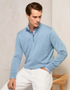 Half-Zip Trui van Katoen en Zijde  