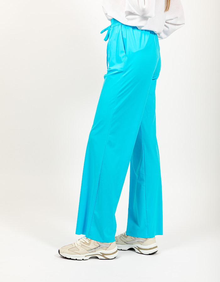 Due Amanti broek met elatische band turquoise