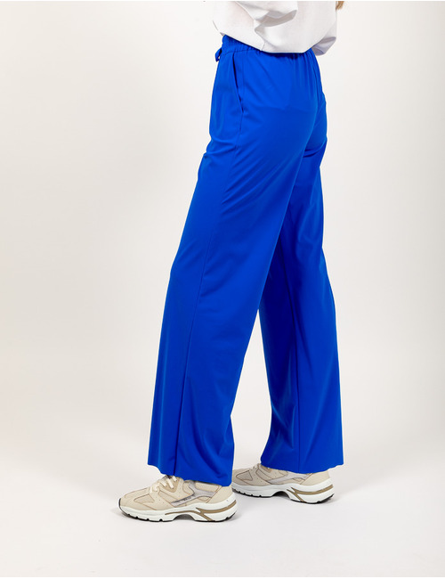 Due Amanti broek met elatische band kobaltblauw
