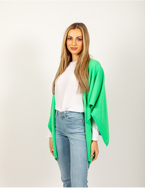 Due Amanti lange poncho groen