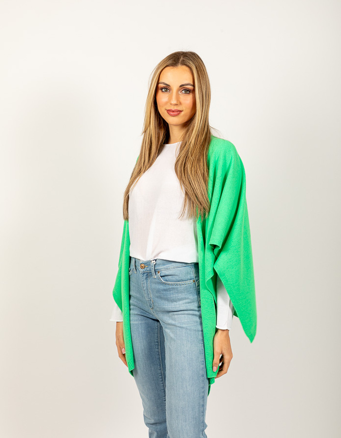 Due Amanti lange poncho groen