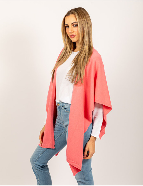 Due Amanti lange poncho roze