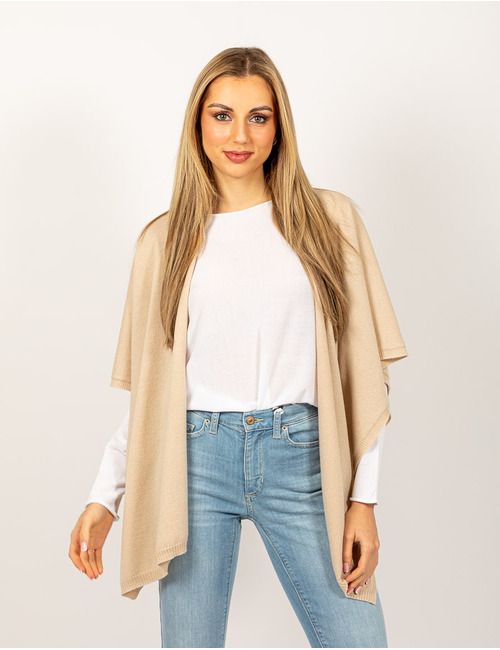 Due Amanti lange poncho beige
