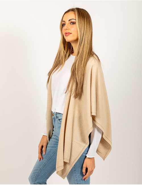 Due Amanti lange poncho beige