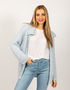 Due Amanti lange mouw gilet blauw