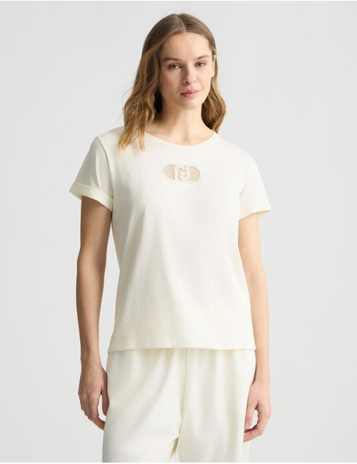 Liu Jo t-shirt korte mouw ecru