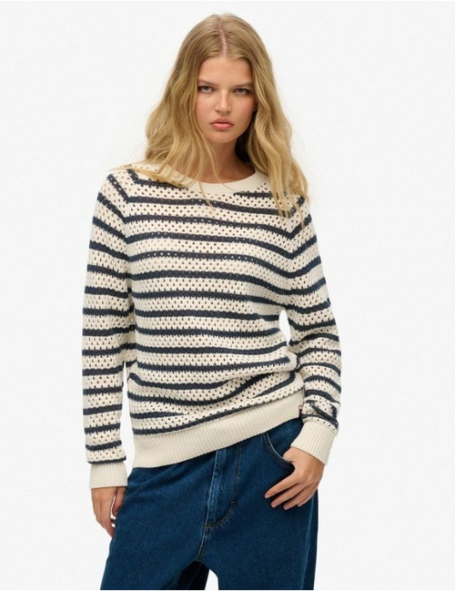 Superdry lange mouw pull ecru