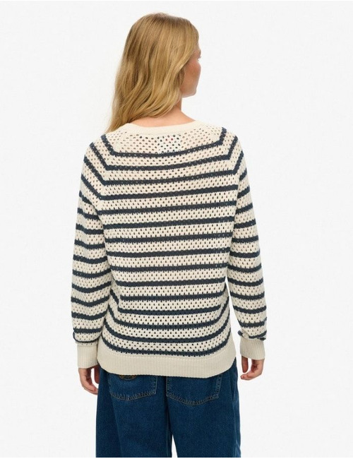 Superdry lange mouw pull ecru