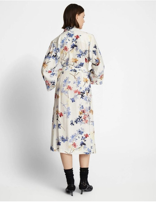 Munthe midi kleed ecru